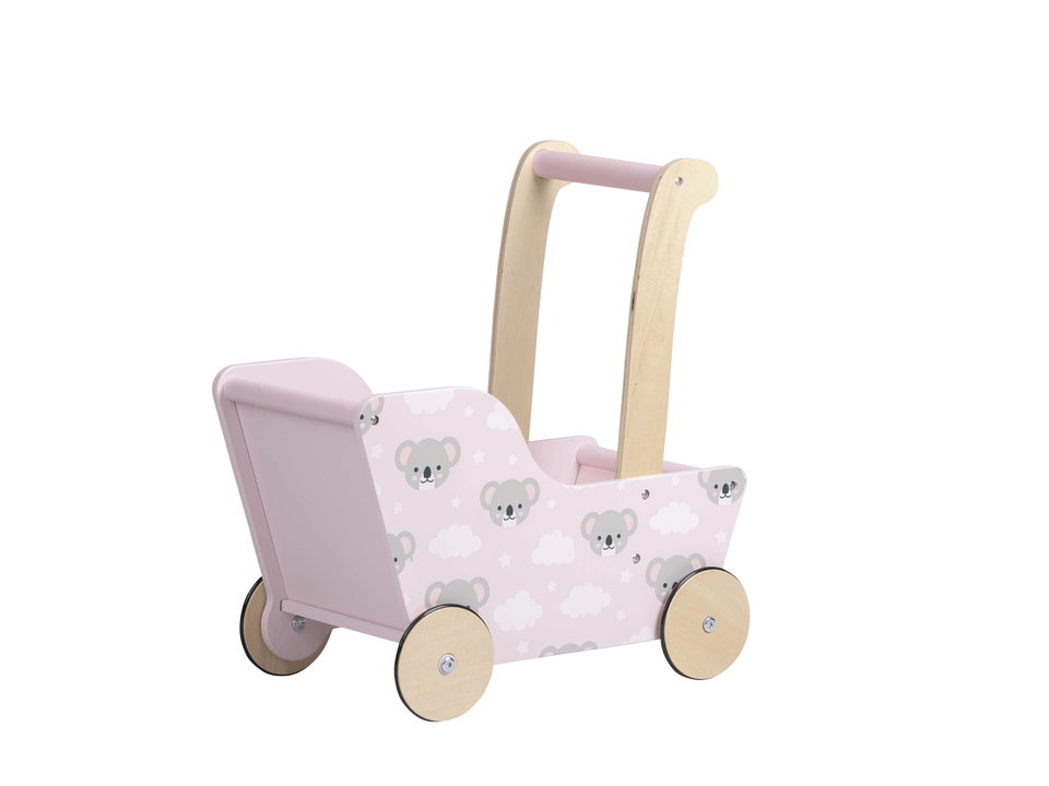 Modern Dolls Stroller Pram Pink koala bear Moovershop