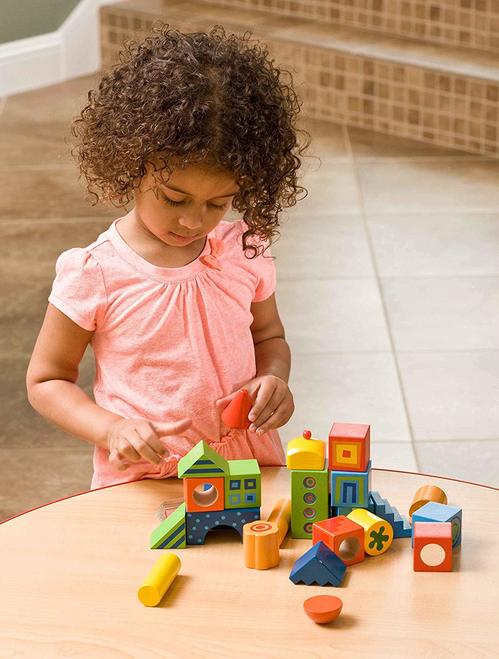 CoolToys Timber Tower Wood Block Stacking Game – Original Edition (48  Pieces)