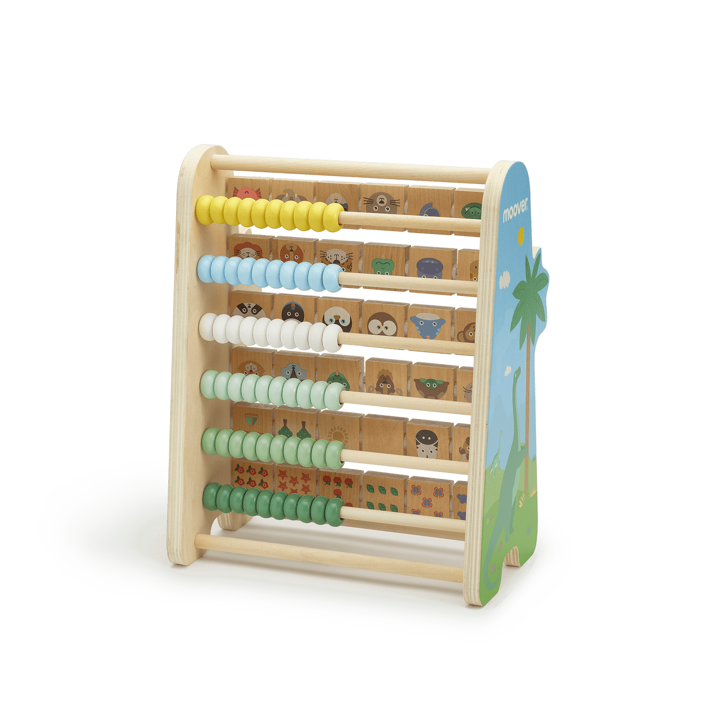 Double side abacus dino