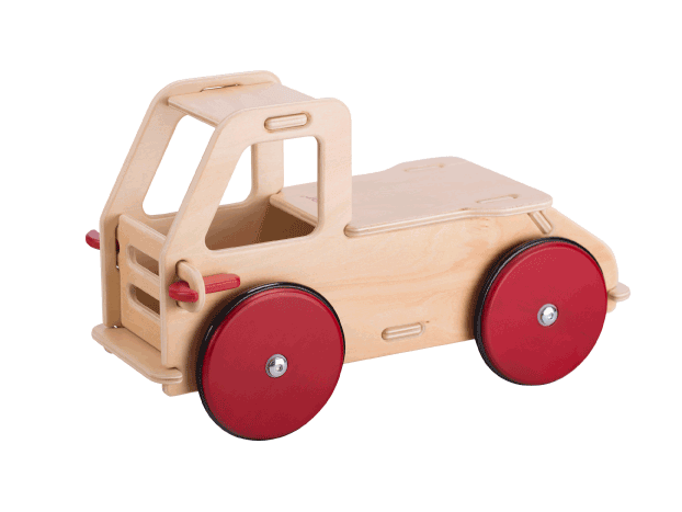 Baby Ride-On and Play Truck Natural