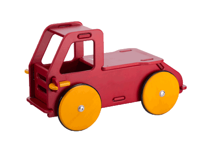 Baby Ride-On and Play Truck Red