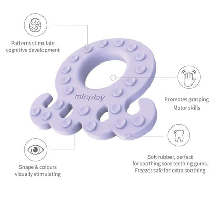 Ollie Octopus Teething Toy - Lavender